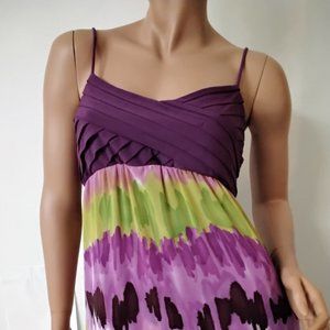 WISHES WISHES WISHES Women Long Maxi Size L Purple Relax Adjustable Straps *02